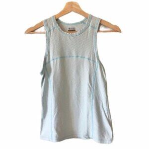 Columbia Light Blue Sleeveless Fitted Athletic Tank Top S